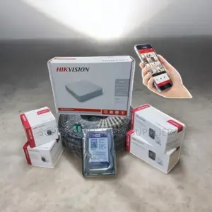 Hikvision 4 Cameras 1080p Hd CCTV Security Kit With Wide Angle Lens