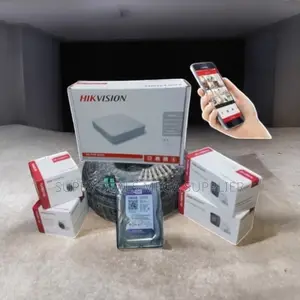 Hikvision 2mp 1080p Hd 4 Cameras CCTV Kit With Real Time Monitoring