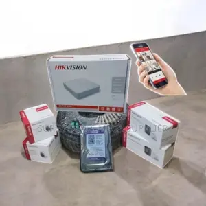 Hikvision 4 Channel 2mp CCTV Camera Kit With Remote Monitoring Support