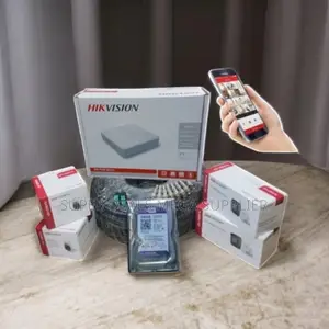 Hikvision 4 Channel CCTV Security Kit Cameras With DVR and 500gb HDD