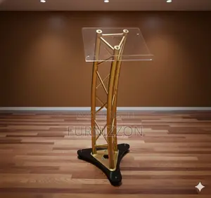 Elegant Metal Podium Stand for Events