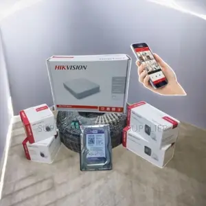 Hikvision 4 1080p Full Hd CCTV Cameras Kit With 4 Channel DVR Machine