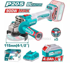 Total Tagli261521 Cordless Angle Grinder 900w 20v