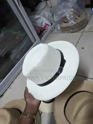 Cream White Straw Panama Hats at 800