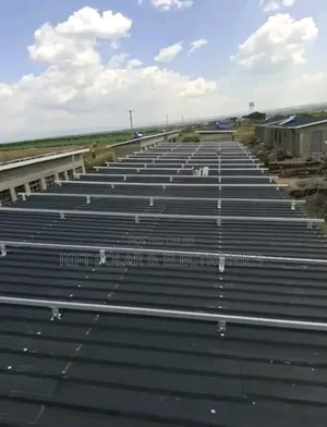 Full Length Aluminium Solar Mounting Rails Plus 4 Mid End Clamps