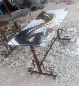 Restaurant Table With Durable Copper Powdercoating.