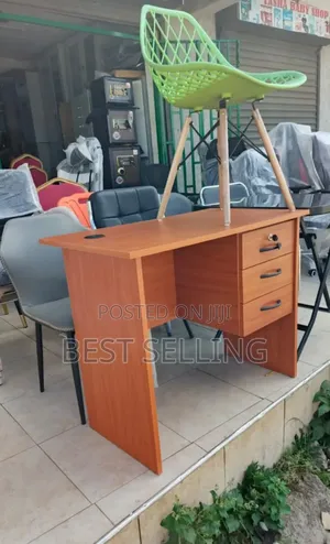 Stalkable Office Desk and Eames Chairs