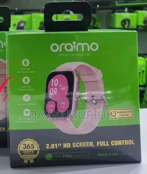 Oraimo Watch 5 Lite Osw-804 Rose Gold Pink Smart Watch Makes Calls