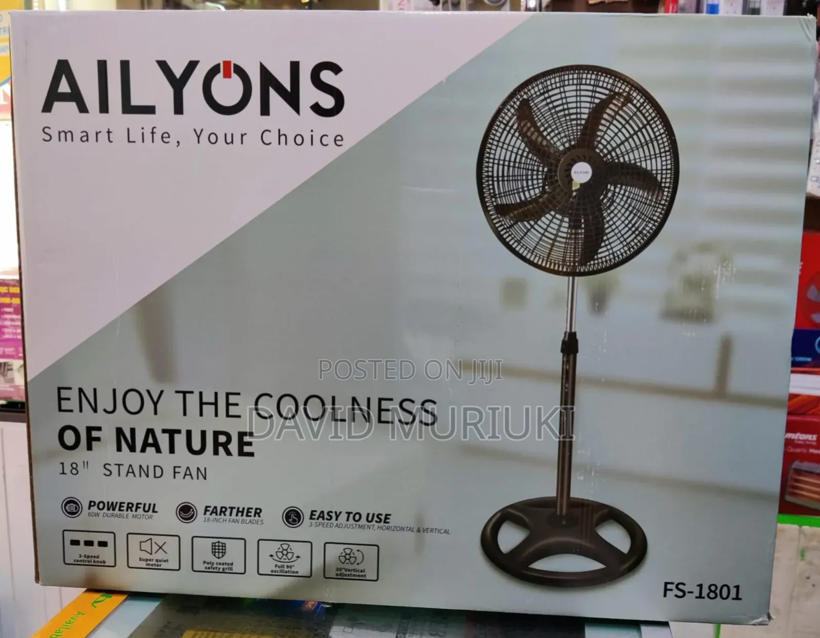 Ailyons 18 Inches Standing Fans