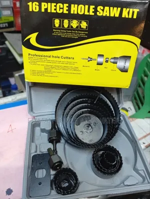 Hard Carbon Gypsum Hole Saw Cutter 16 Pcs Set 3⁄4-5 Inches