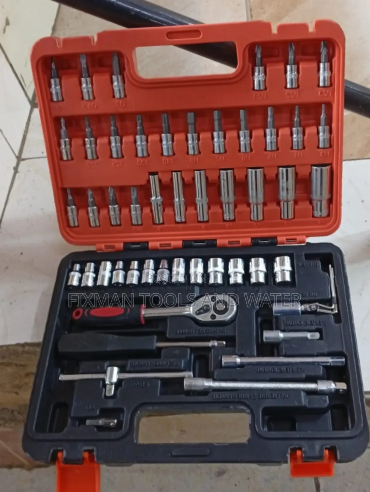 Tough Chrome Vanadium Deep Socket Wrench Set 53 Pc's Screwdriver Set