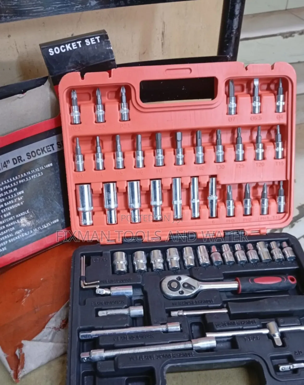 Tough Chrome Vanadium Deep Socket Wrench Set 53 Pc's Screwdriver Set