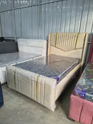 Beige Gold Bed 5 by 6.