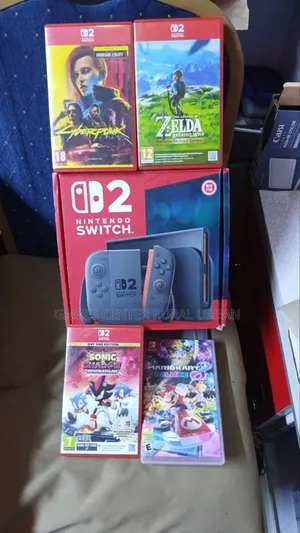 Open Box Nintendo Switch Console With 4 Games