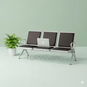 Stainless Steel Waiting Bench With Padded Seating