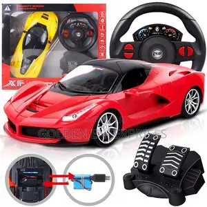 High-Speed Rc Racing Car With Steering Wheel Control System and Pedals