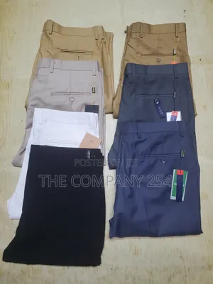 Quality Cotton Men Casual Official Suit Material Men Trousers