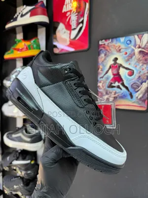 Air Jordan 3 Retro Fragment Black Abd White Sneakers