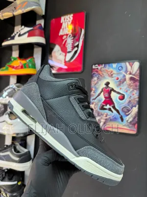 A Ma Maniére X Nike Air Jordan 3 Retro Sneakers Black and Flat Pewter