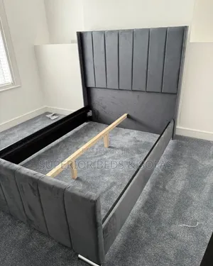 Grey Upholstered Bed Frame Size 4 by 6