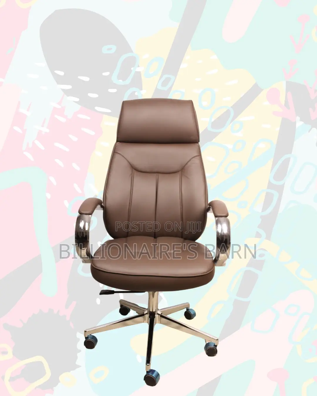 Executive Chair for Offices • Easy Adjustments, Premium Leather