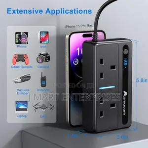 4 Usb Built-in 12v Dc in Plug – 7-Ports for Cars Vans Campervans