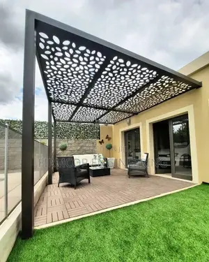 Geometric CNC Pergola Panel