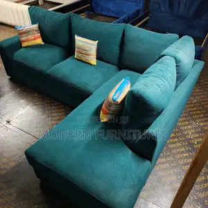 Elegant And Modern Green L Sofa