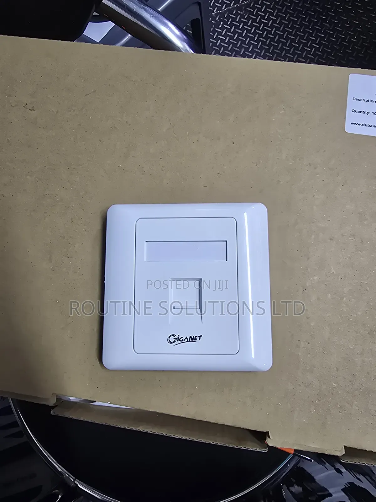 Giganet Single Face Plate