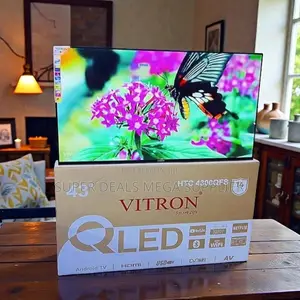 1 Year Warranty Display Vitron 43 Inch Qled Smart Android Led Tv