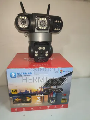 Solar 4g Triple Lens Surveillance CCTV Cameras
