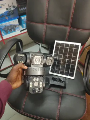 Triple Lens 4g PTZ Camera With Solar Panel