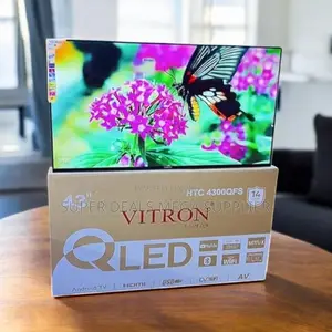 Ultra- Clear High Definition Vitron 43 Inch Qled Smart Android Led Tv