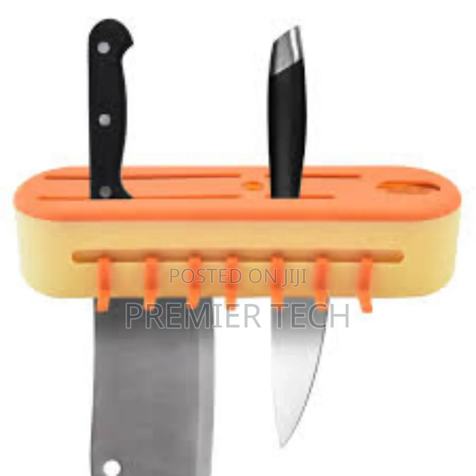 6 Slot Knives Organizer With 6 Extra Hooks