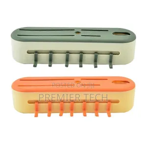 6 Slot Knives Organizer With 6 Extra Hooks