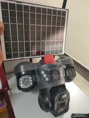 Triple Lens 4g Alarm Siren Solar Powered Surveillance Cameras