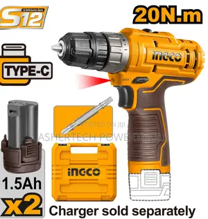 Ingco Cdli12202 Cordless Drill 20nm 12v