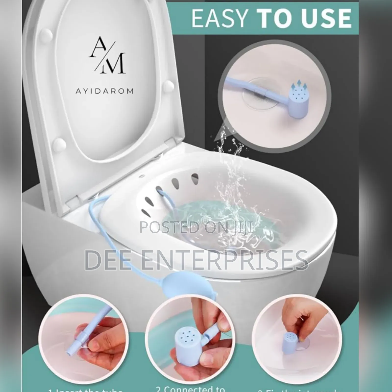 Postpartum Sitz Bath Basin and Hand Pump