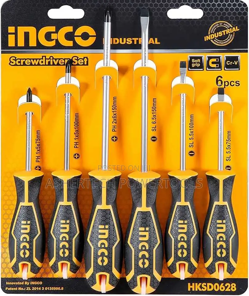 Ingco Hksd0628 6 PCS Screwdriver Set