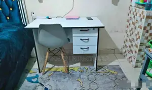 Efficient Home Office Desk – Storage Drawers + Cable Access