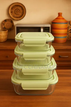 4 PCS Borosilicate Glass Storage Bowls