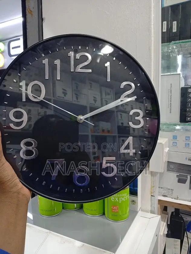 Wireless Hidden Spy Camera Wall Clock Black Wifi Clock Cameras