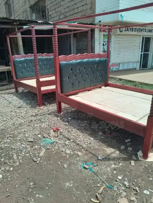 Canopy Upholstered Bed Size 5 by 6