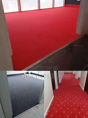 Instant Transformative Wall to Wall Red Carpets for Office Decoration