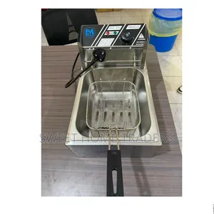 *6 Litres Stainless Steel Electromate Single Deep Fryer