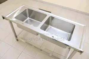 Stainless Double Bowl Sink for Sale.