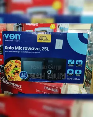 Von Solo Microwave, 25l (Model Vams-25dgk).