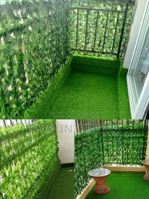 Generic Plastic Meshed Balcony Decor Artificial Privacy Fence Plants