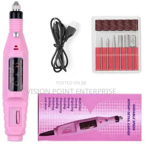 Speed Rotary Nail Drill Machine With 5 Drill Bits Set