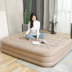 Inflatable Mattress With Pump Thick Air Mattress for Camping Home